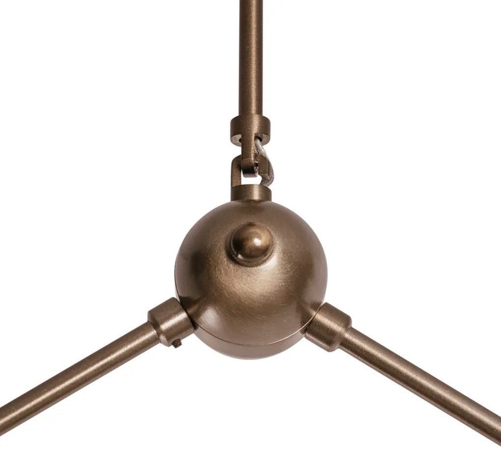 Pendente Cacau Ø68X57X64Cm 4Xg9 / Metal E Globo Ø12Cm | Usina 16738/4 (BT - Branco Texturizado, FOSCO)