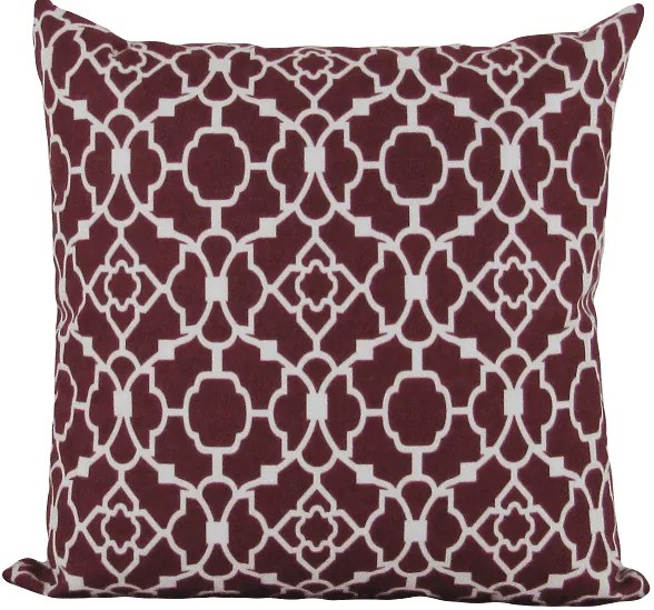 3 Capas Almofadas Hitz Vinho 43x43cm