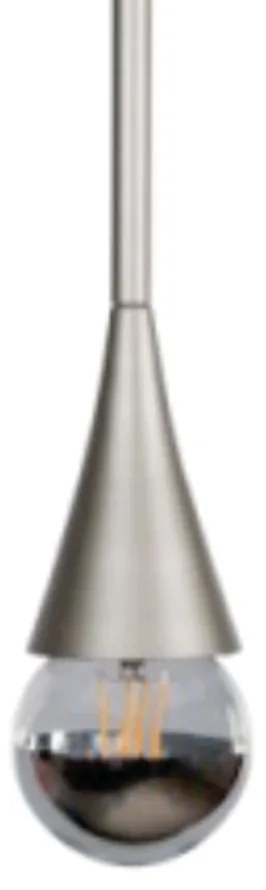 Pendente Jazz Single Rígido Haste Fixa 75Cm Ø11X75Cm 1Xe27 - Usina 520... (CB-M - Cobre Metálico)