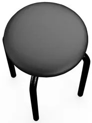 Mesa de Cozinha Bistrô Porto Branco 90cm com 2 Banquetas Industriais M