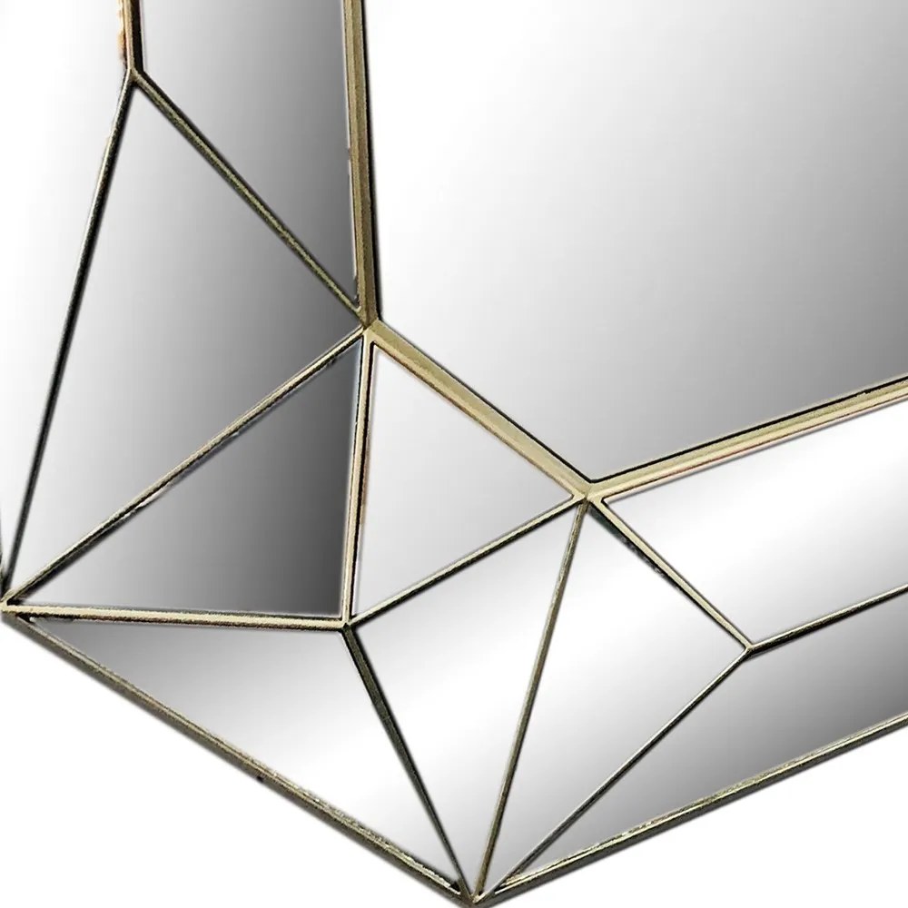 Espelho Decorativo Prata Diamond 61x51x4,5 Cm - D'Rossi