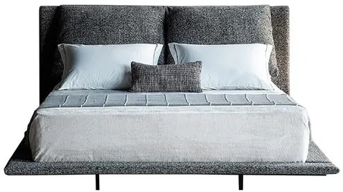 Cama King Size Serena Trama Fusion Pés Metal Preto - 77610 Sun House