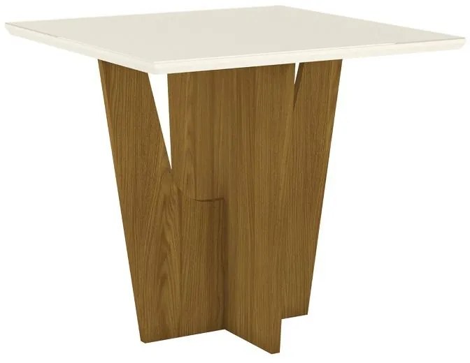 Mesa de Jantar Vértice 900x900 04 Lugares Nature Off White