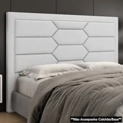 Cabeceira Cama Box Casal Queen 160cm Texas Z37 Linho Cinza Claro - Mpo