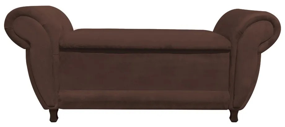 RECAMIER COM BAU ITALIA NAMORADEIRA CALC - Marrom