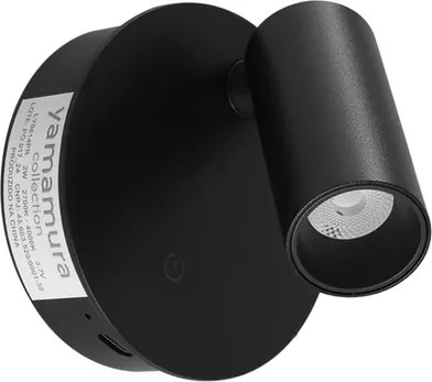 Arandela Led Dimerizavel Aluminio 2W Mag - PRETO