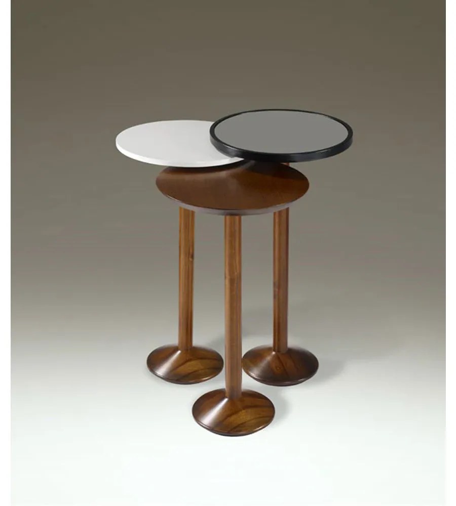 Conjunto de Mesa Ellen Redonda Madeira Maciça