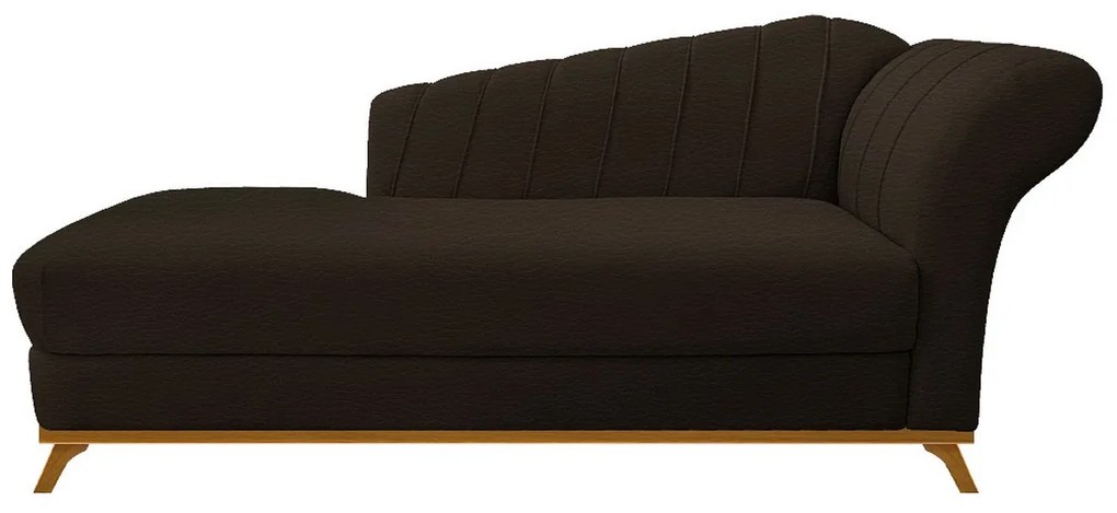 Recamier Vanessa 160cm Lado Esquerdo Corano Marrom - ADJ Decor