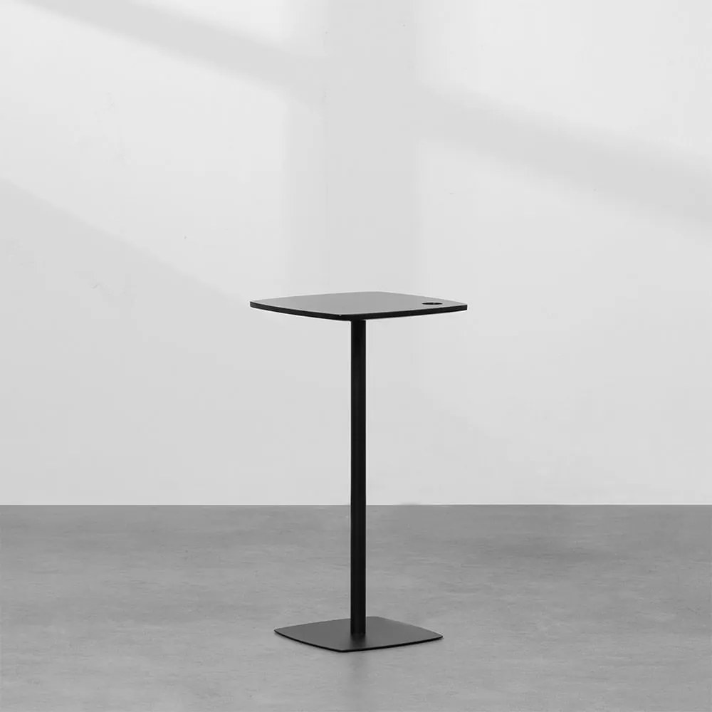 Mesa Lateral Haste Preto - Mesa Lateral Haste 30cmx30cm – Preto