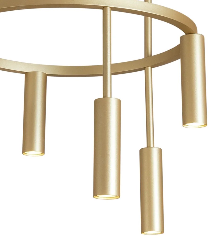 Pendente Platinum Circular Ø40X44,5Cm 6Xmr11 - Usina 16931/40 (BT - Branco Texturizado)