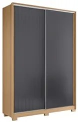 Guarda Roupa Solteiro 160cm Rizatto Flex A02 Off/Titanium - Mpozenat