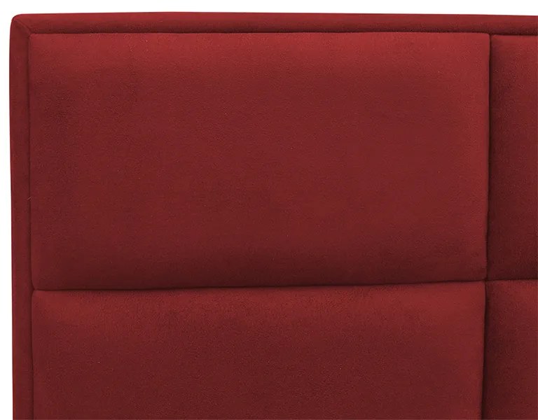 Cabeceira Painel Cama Box Solteiro 100cm Nina Suede Vermelho - Sheep Estofados - Vermelho