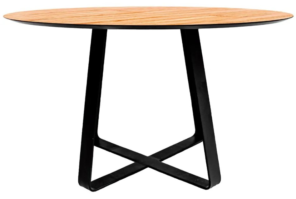 Mesa Tátio Oval - lâmina freijó