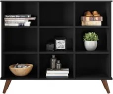 Nicho Organizador Multifuncional Pés Retrô Cube Q01 Preto - Mpozenato