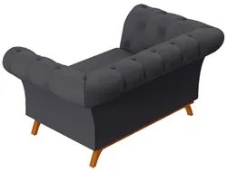 Sofá para Sala de Estar 150cm 1 Lugar Base Madeira Império C-03 Corano