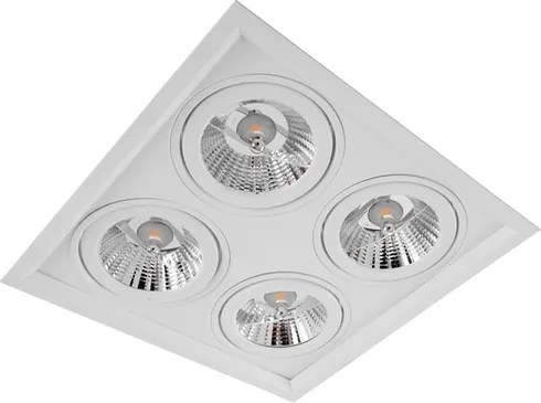 Plafon De Embutir Branco 32,4x32,4cm Recuado Ii