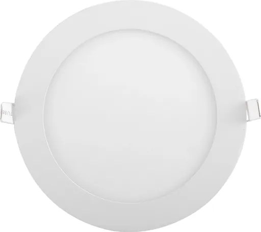 Plafon Led De Embutir Branco 12W 6000K 17Cm Moldura
