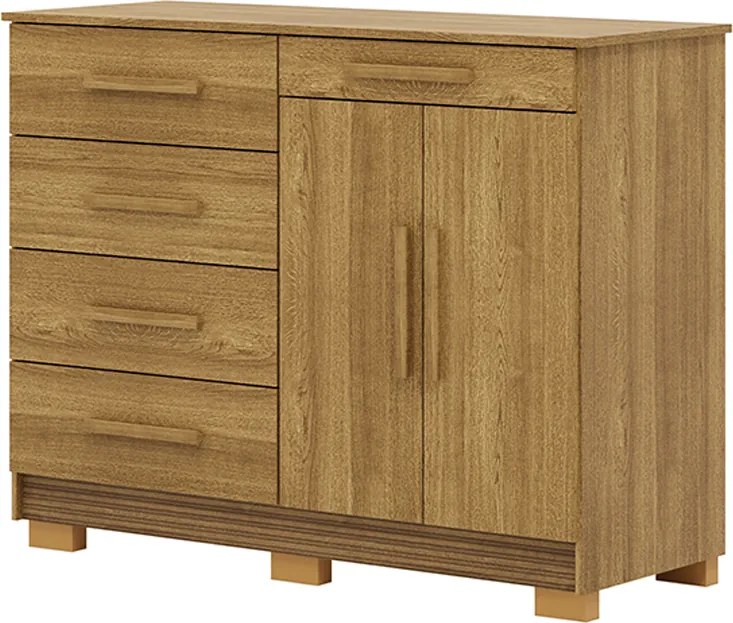 Cômoda Quarto 122cm com 2 Portas Sapateira Vitória Nature V01 - D'Rossi