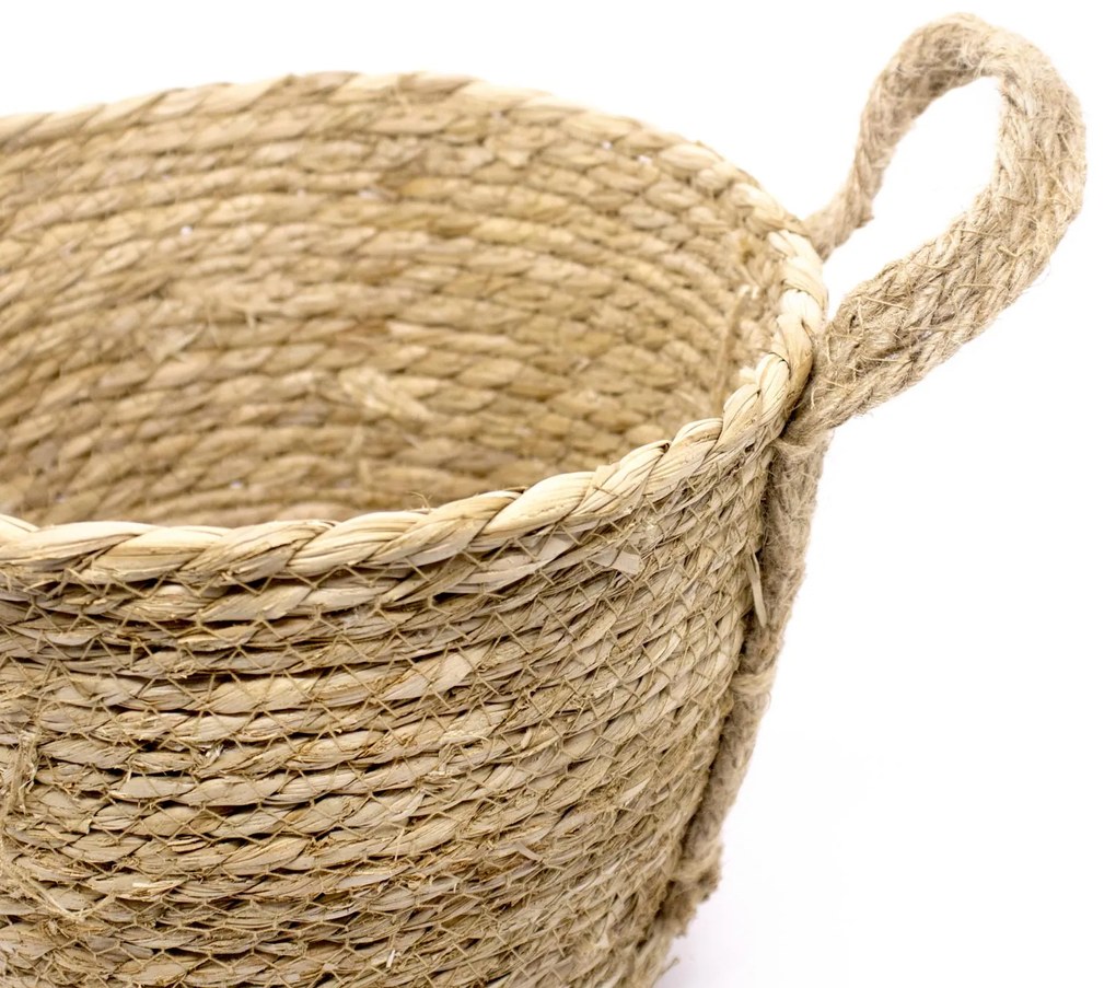 Cesto de Fibra Natural Seagrass 20x27x27 Cm - D'Rossi
