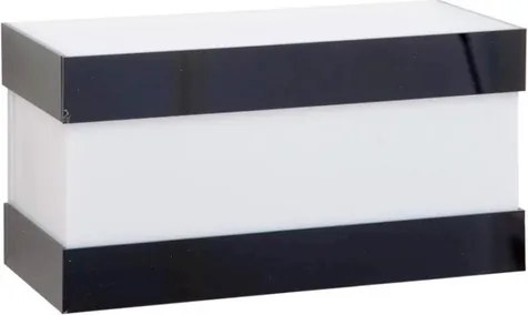 Arandela Aluminio Acrilico Preto Bilbao