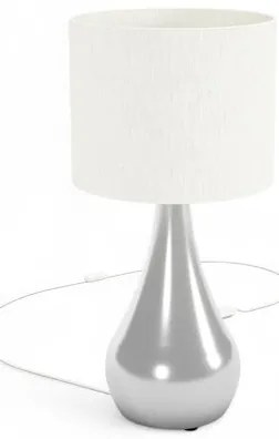 Luminária de Mesa Lagamar Prata 51cm - 77045 Sun House