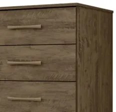 Cômoda Para Quarto 61cm Com 4 Gavetas Miriad Castanho Wood Z17 - Mpoze