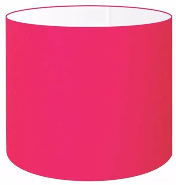 Cúpula Abajur Cilíndrica Cp-8013 Ø30x30cm Rosa Pink