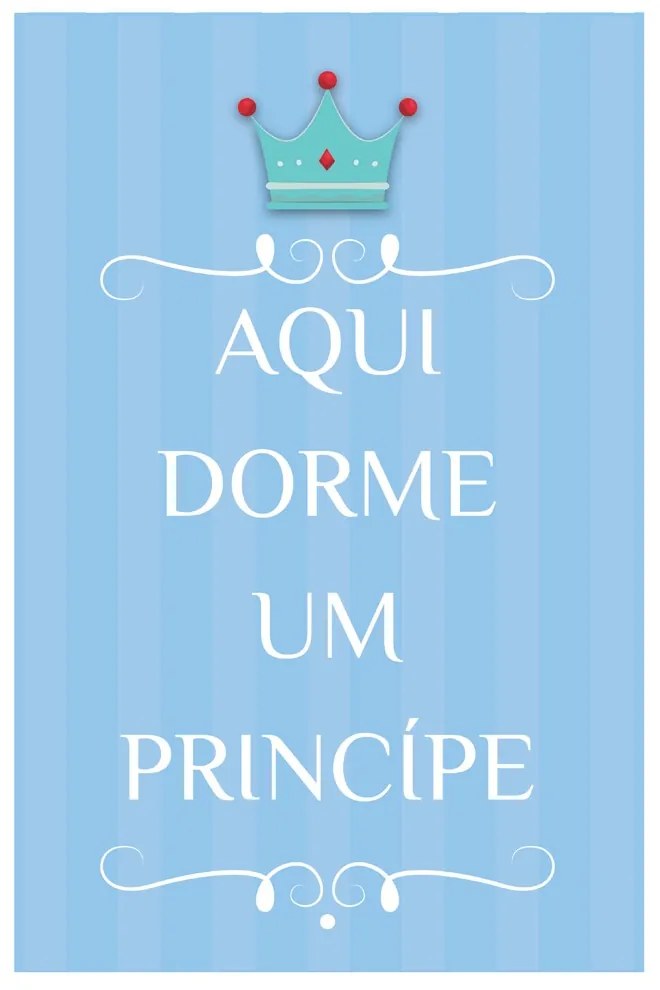 Quadro Placa Decorativa Infantil Príncipe C03 - D'Rossi