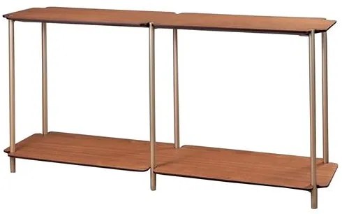 Aparador Ravena Carvalho Natural Base Metalizada Gold 160cm - 77090 Sun House