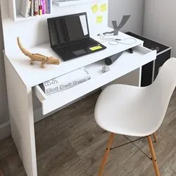 Escrivaninha com Painel 1 Nicho 1 Prateleira Mobile First Branco Arta