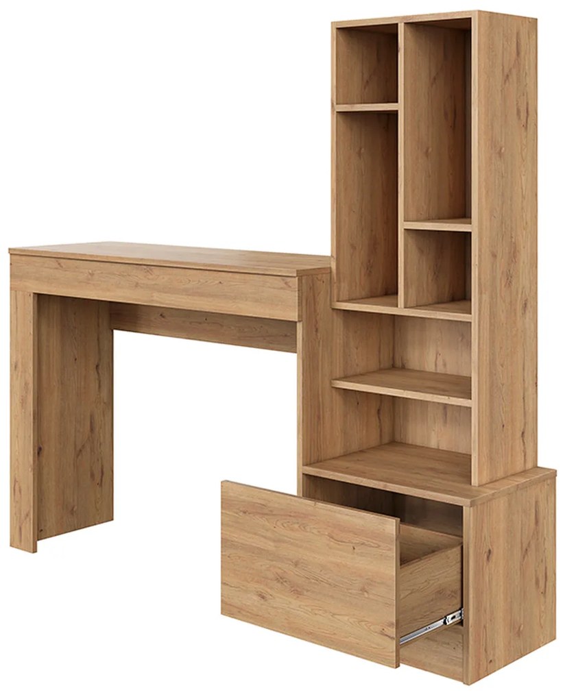 Mesa Escrivaninha com Livreiro 1 Gaveta Nina Téca Supremo - Mobler