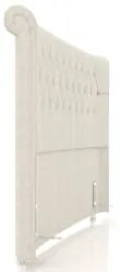 Cabeceira Cama Box Solteiro 98cm Dust Z37 Linho Creme - Mpozenato
