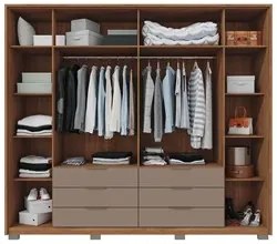 Guarda Roupa Casal 6 Portas Martin C01 Buriti/Fendi - Mpozenato