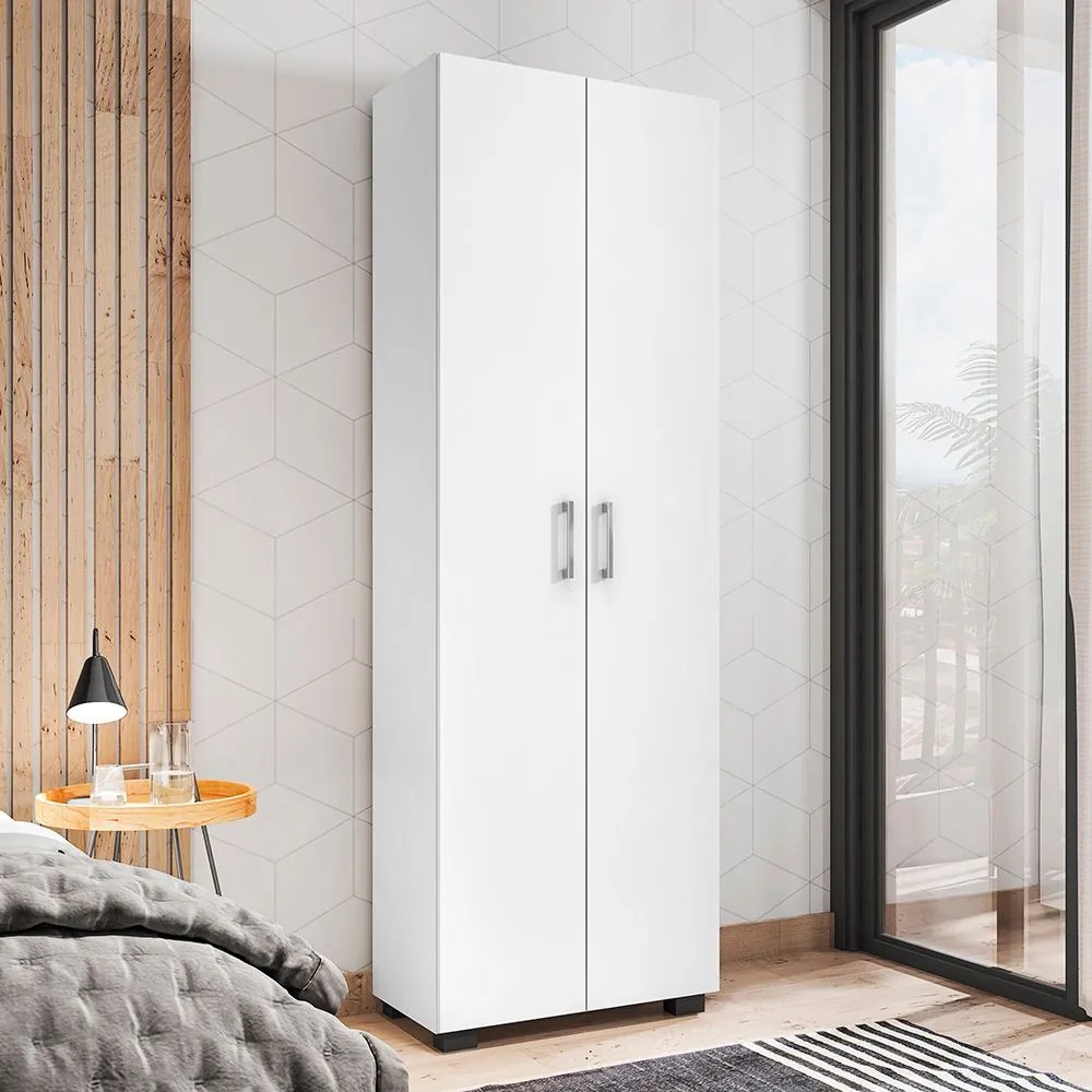 Livreiro Office Allan 02 Portas Grandes L01 Branco TX - ADJ DECOR