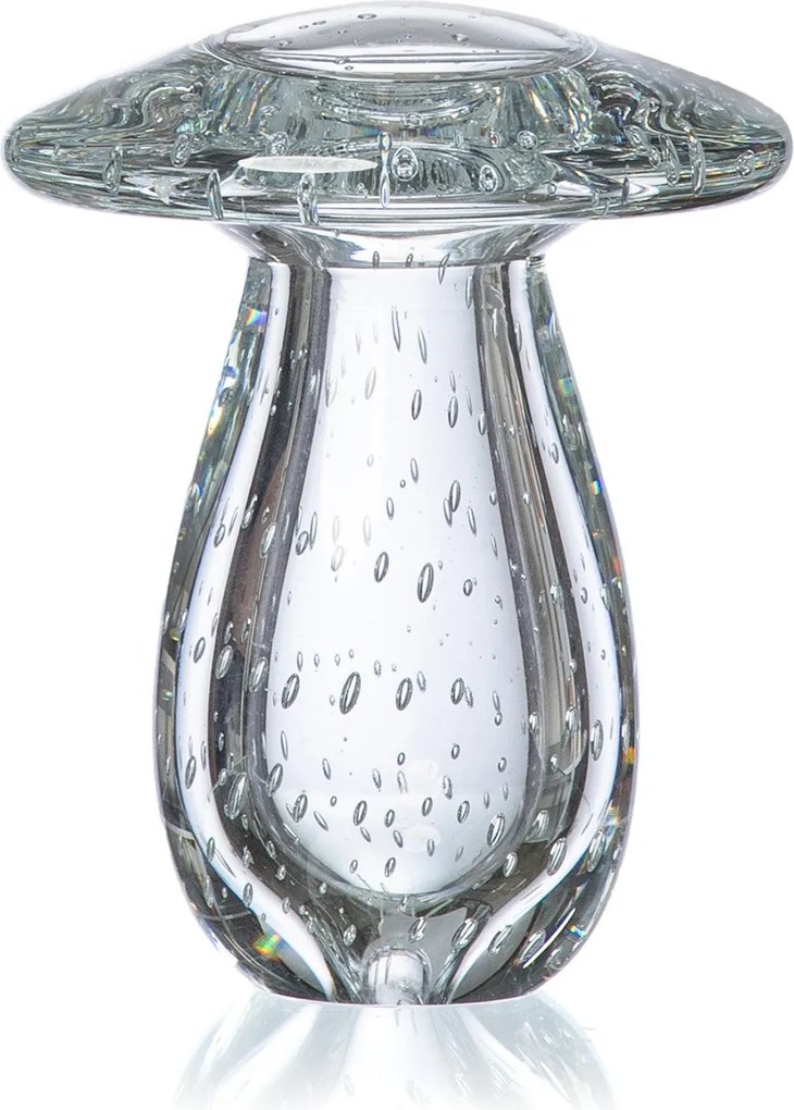 Cogumelo Decorativo em Murano M - Cristal Transparente Cristal Transparente
