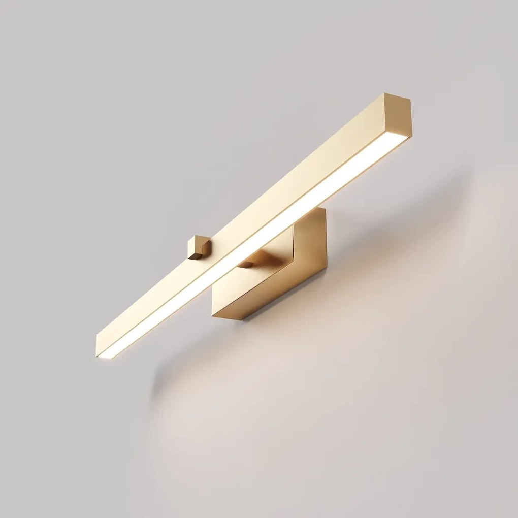 Arandela Horizontal Long 5X8,5X60Cm Led 9W 3000K - Qimporta Ar2524 (CHAMPANHE)