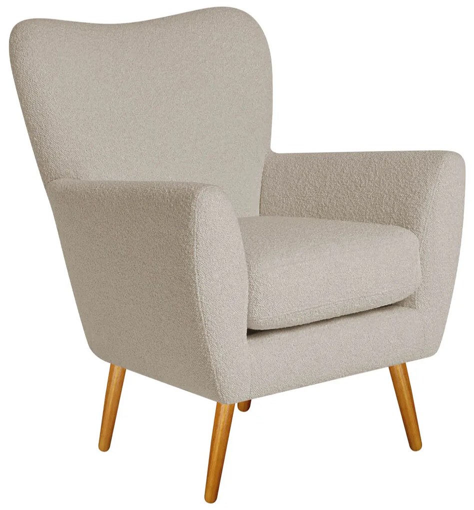 Poltrona Decorativa Luxo Moderna Sala de Estar Recepção Amélia Linho