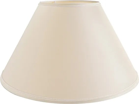 Cupula Tecido Bege Boca Larga 23Cm