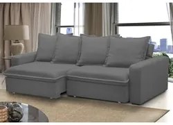 Sofá Retrátil Reclinável 3 Lugares 195cm Roma F05 Veludo Grafite - Mpo