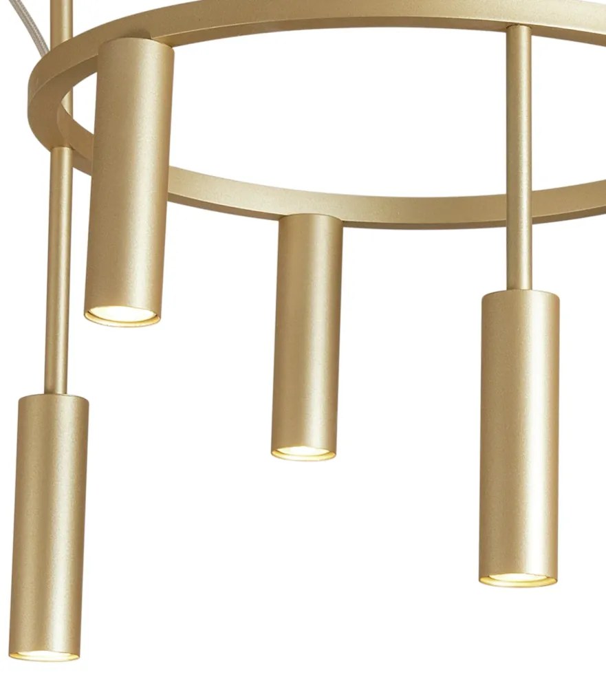 Pendente Platinum Circular Ø40X44,5Cm 6Xmr11 - Usina 16931/40 (BT - Branco Texturizado)