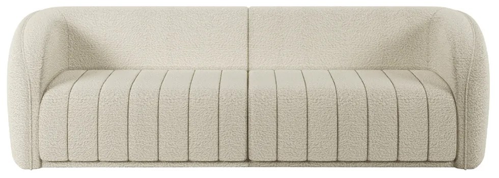 Sofá Decorativo Sala de Estar 332cm Adam 4 Lugares Boucle Off White G45 - Gran Belo