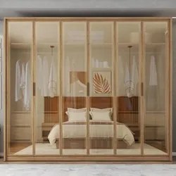 Guarda Roupa Casal 6 Portas de Vidro Reflex Buriti - Caemmun