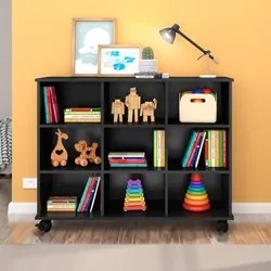 Nicho Organizador Multifuncional com Rodízios Toys Q01 Preto - Mpozena