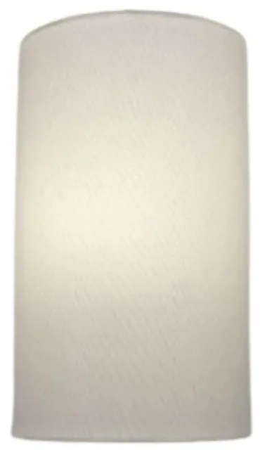 Arandela Meia Cana Md-2031 Cúpula em Tecido 30/18x16cm Branco - Bivolt