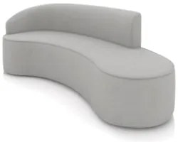 Sofá 4 Lugares 220cm Wendi e Poltrona Steve Suede Cinza I01 - Mpozena