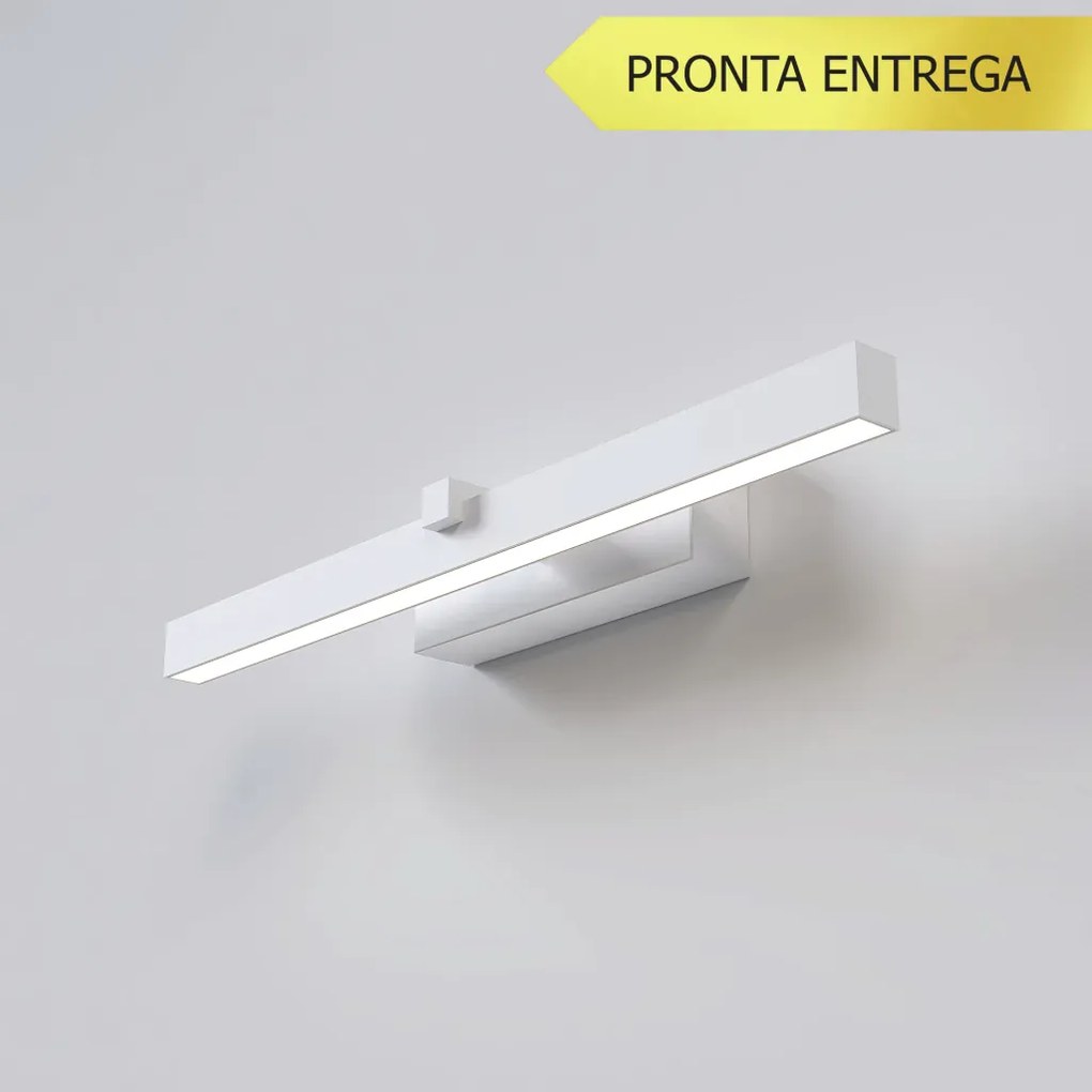 Arandela Horizontal Small 5X8,5X40Cm Led 6W 3000K - Qimporta Ar2523 (PRETO)