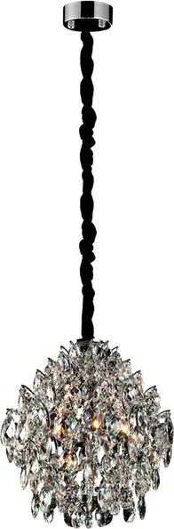 Pendente Cristal K9 Metal Cromado Glamour