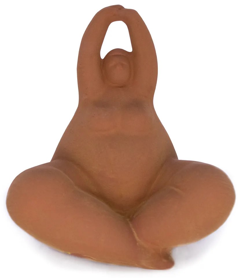 Enfeite Decorativo Yoga Terra Em Cerâmica para Sala 16,8 Cm - D'Rossi