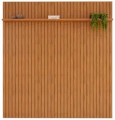 Painel TV 75 Pol 223cm Suspenso Ripado Noah D04 Freijó - Mpozenato