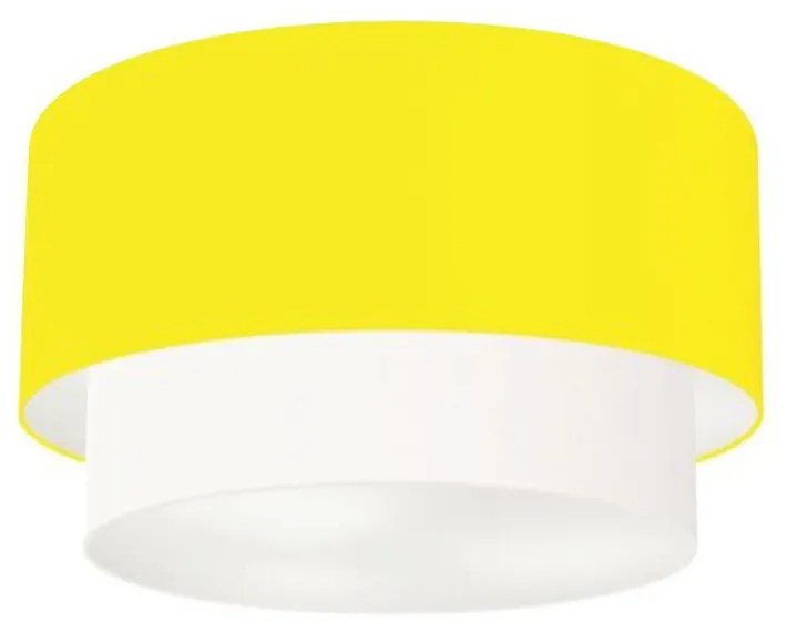 Plafon Para Banheiro Cilíndrico SB-3045 Cúpula Cor Amarelo Branco